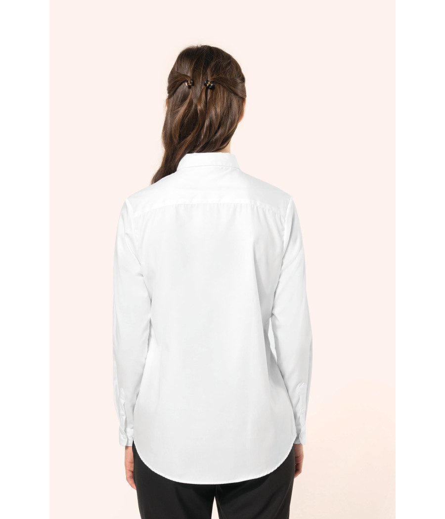 Chemise twill manches longues femme