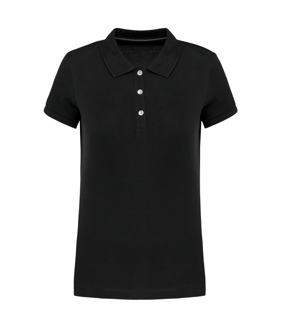 Polo Supima® manches courtes femme
