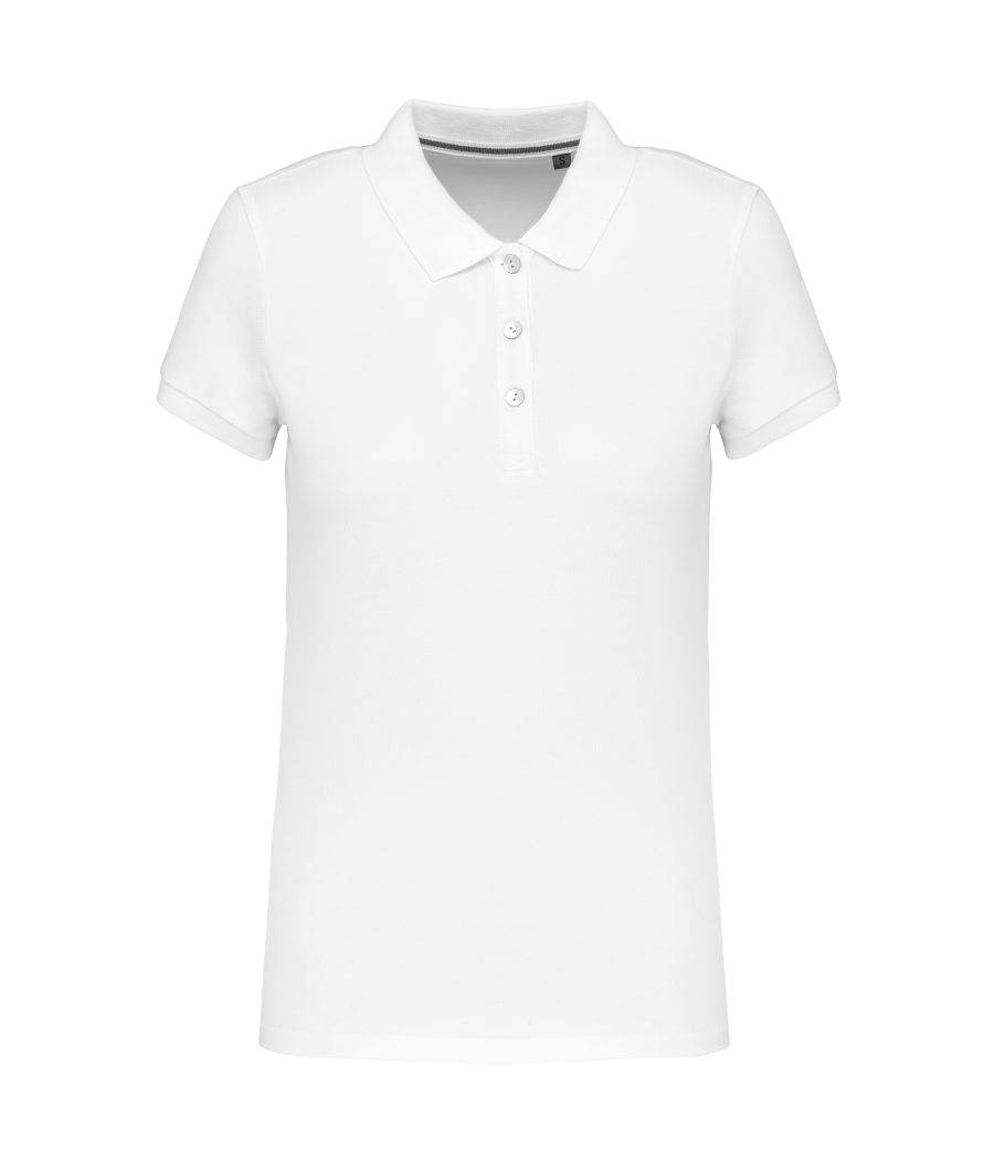 Polo Supima® manches courtes femme