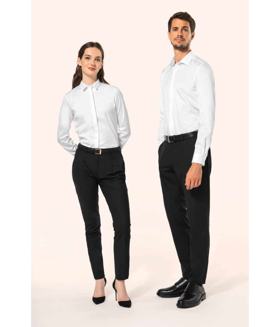 Chemise twill manches longues femme