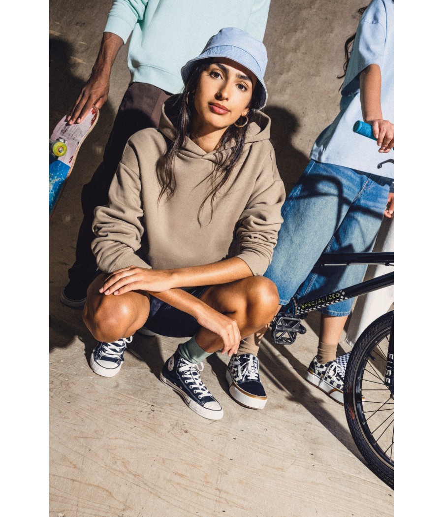 Sweat-shirt écoresponsable à capuche oversize unisexe