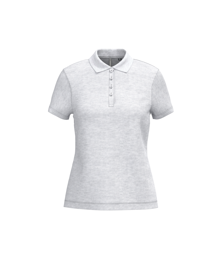 Polo piqué manches courtes femme