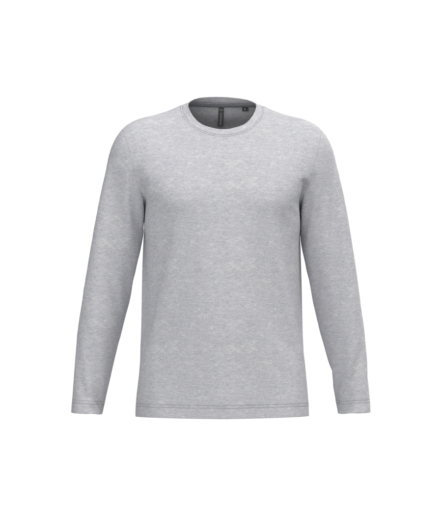 T-shirt col rond manches longues homme