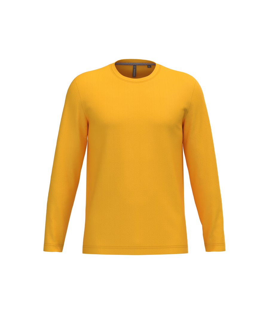 T-shirt col rond manches longues homme