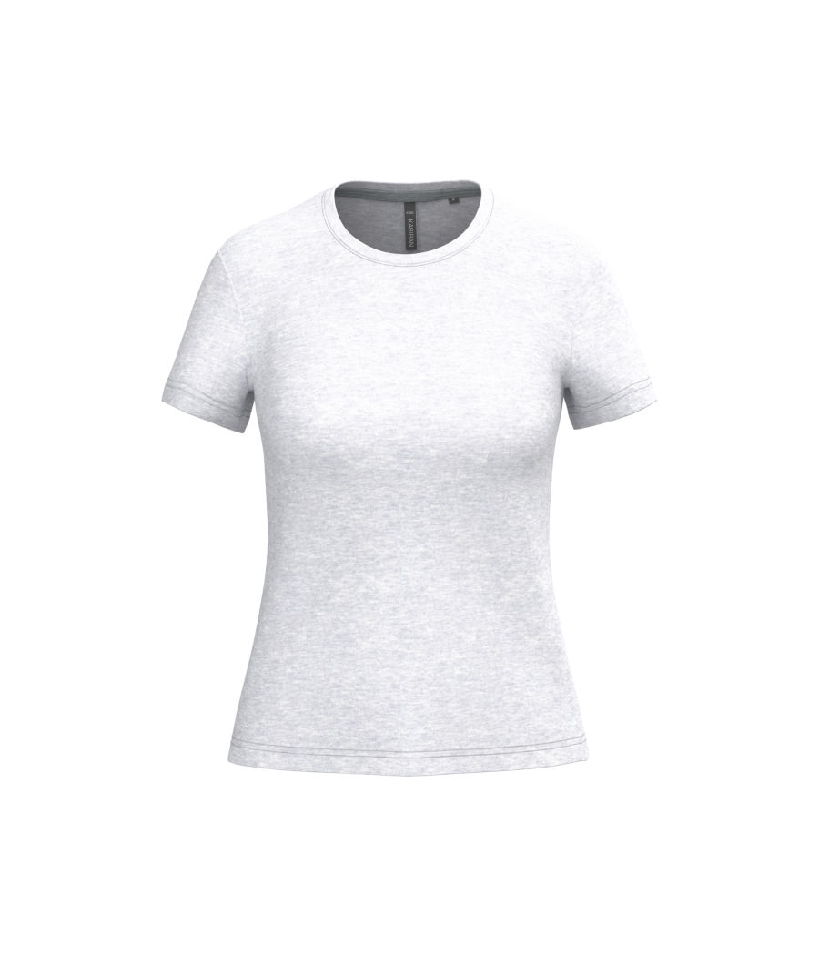 T-shirt col rond manches courtes femme
