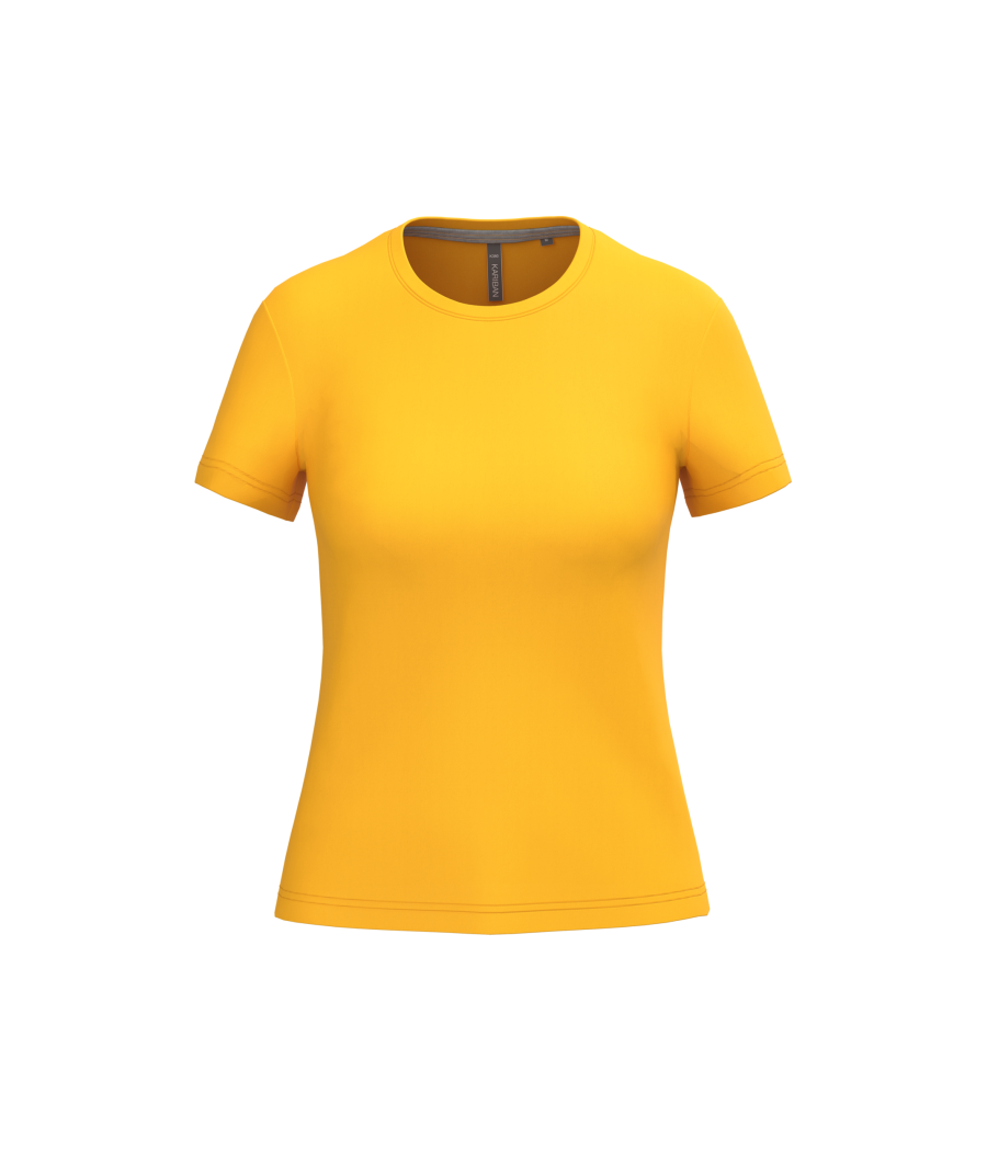 T-shirt col rond manches courtes femme