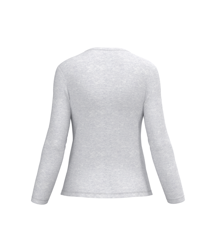 T-shirt col rond manches longues femme