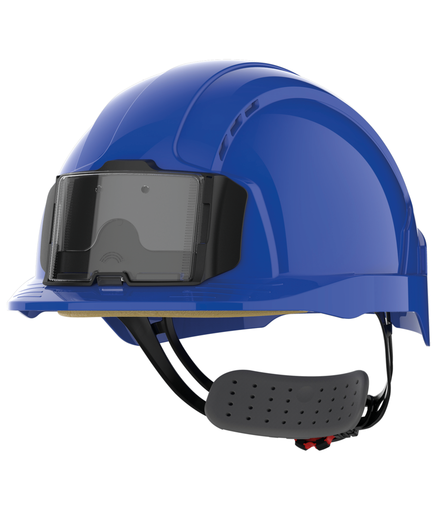 Casque de sécurité EVOLite® avec porte badge, ventilé, serrage crémaillère