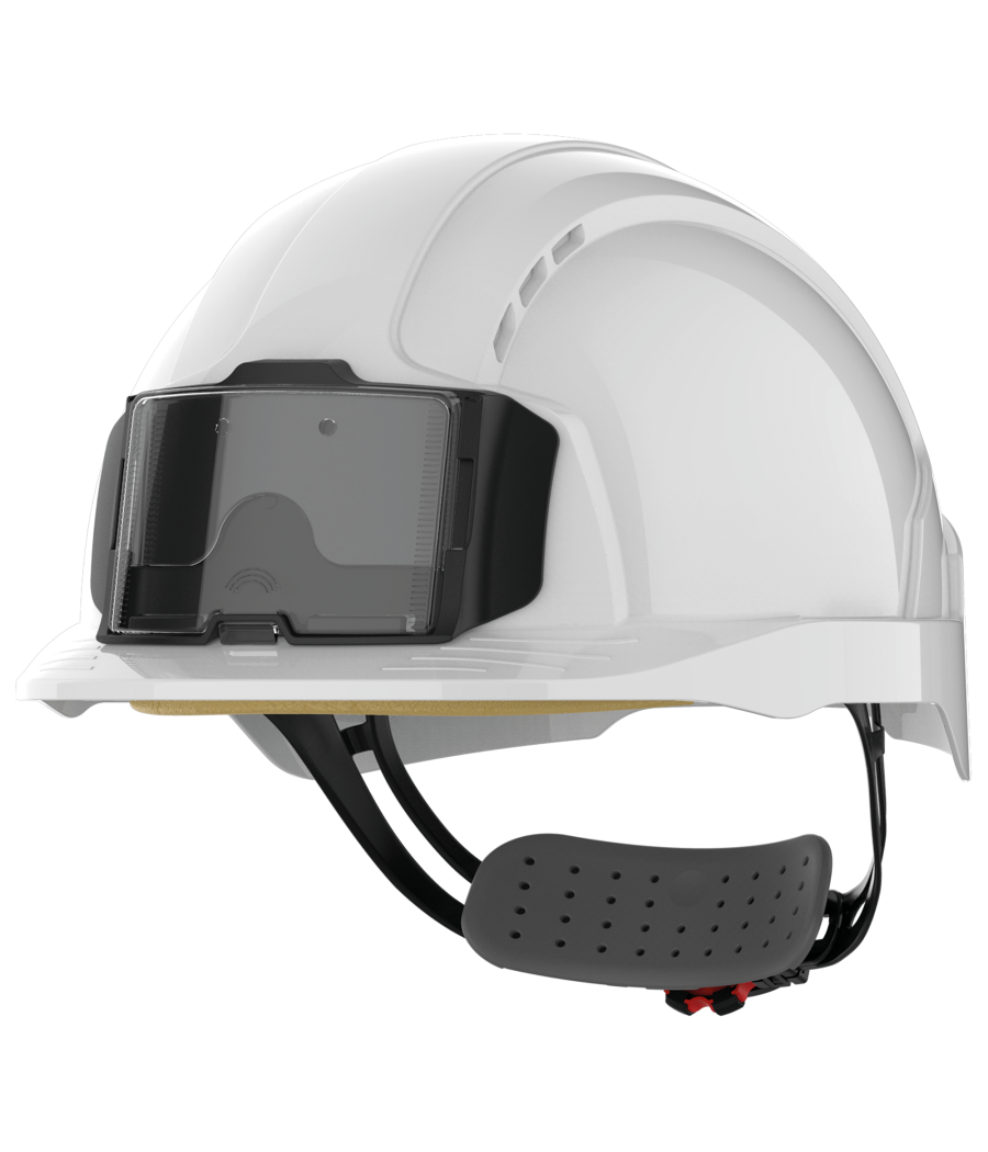 Casque de sécurité EVOLite® avec porte badge, ventilé, serrage crémaillère