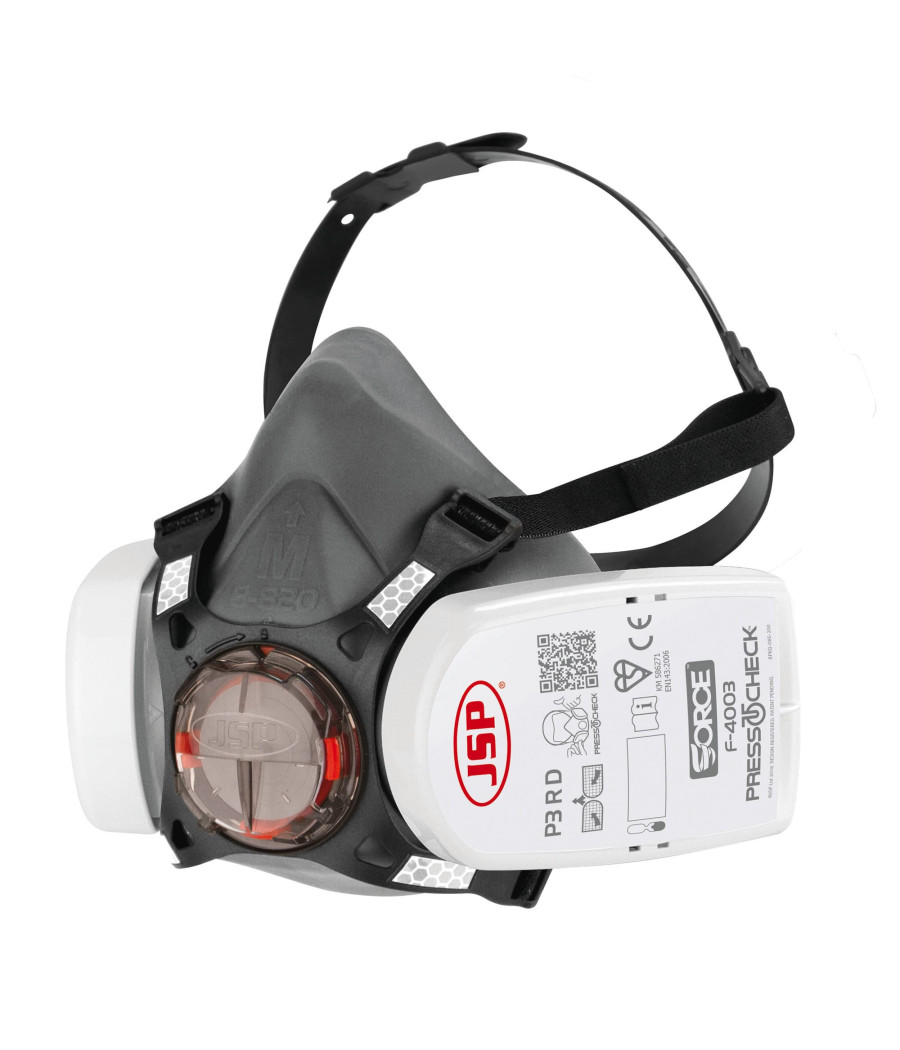 Masque Force™8 avec cartouches Press To Check™ P3