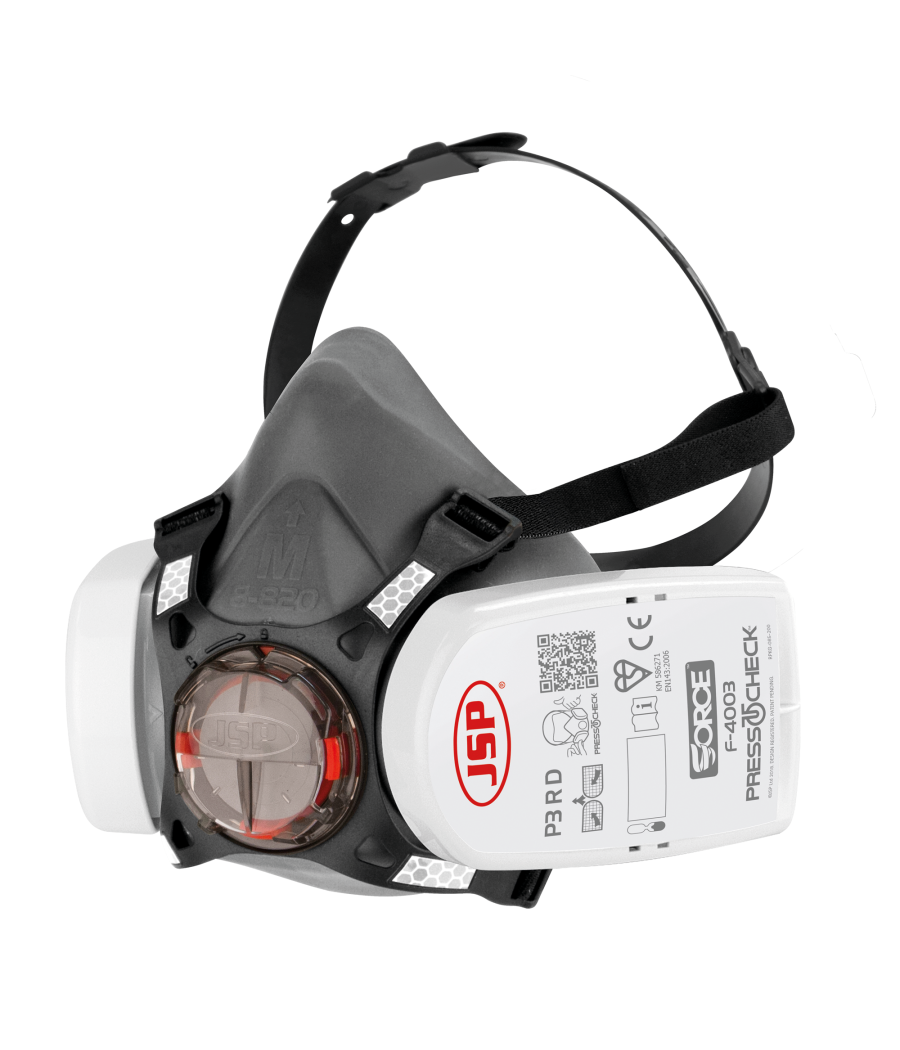 Masque Force™8 avec cartouches Press To Check™ P3