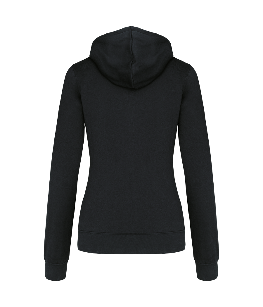 Sweat-shirt capuche contrastée femme