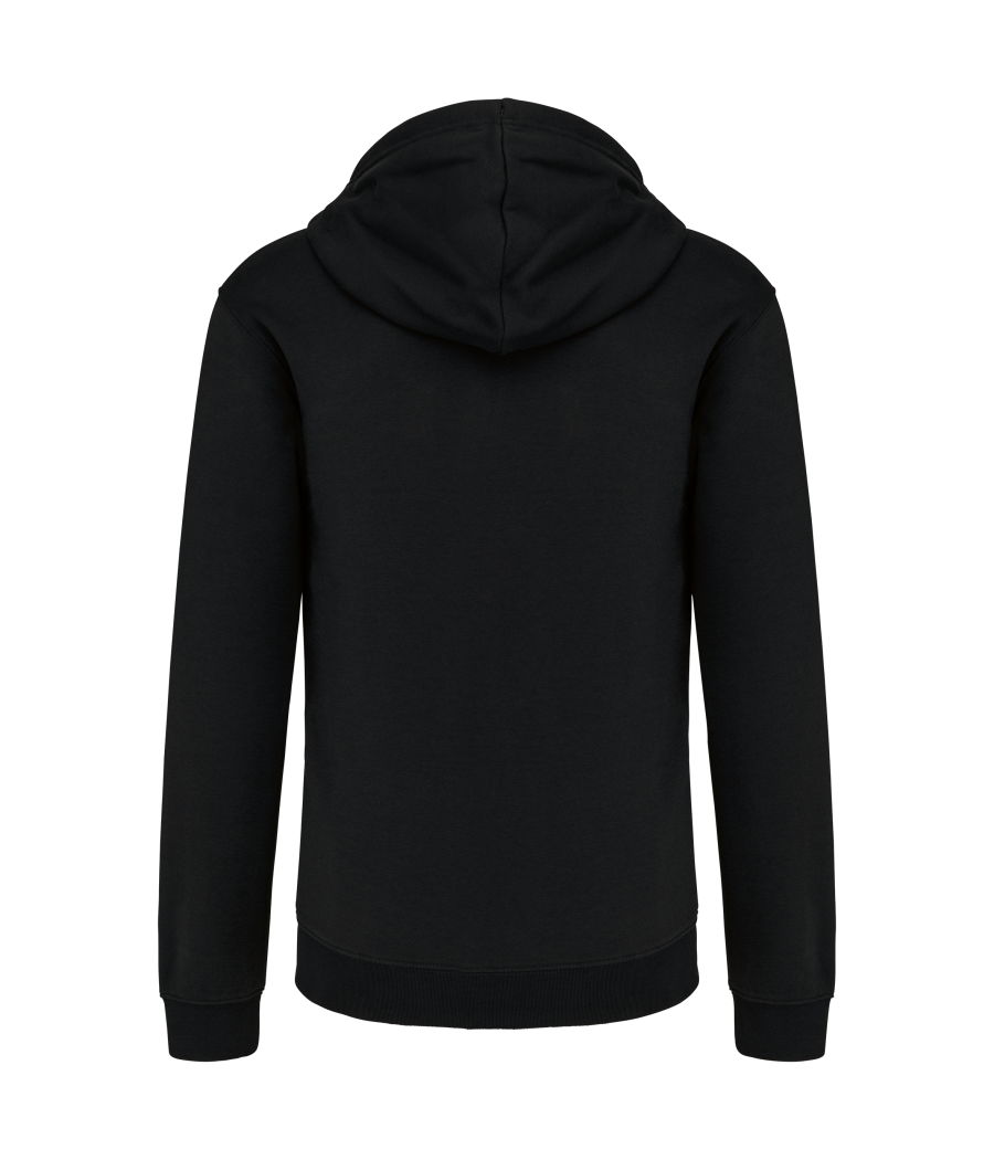 Sweat-shirt zippé capuche contrastée