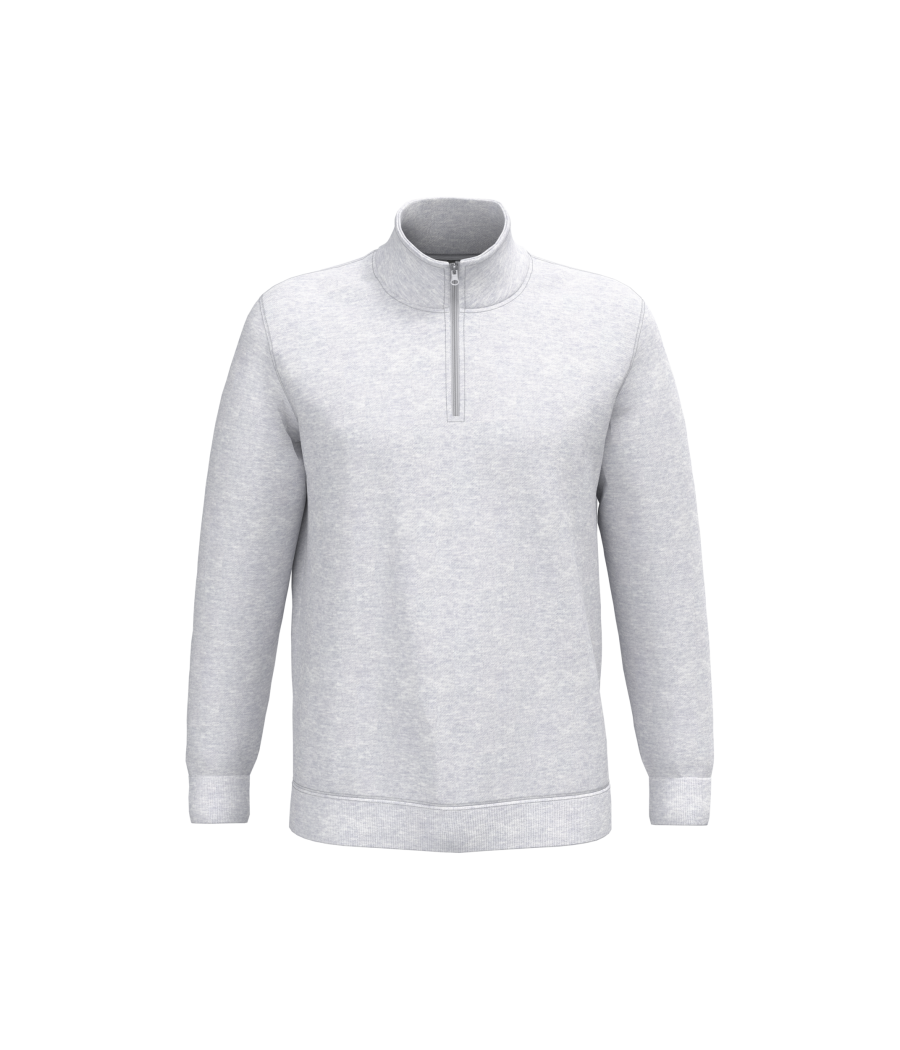 Sweat-shirt col zippé homme