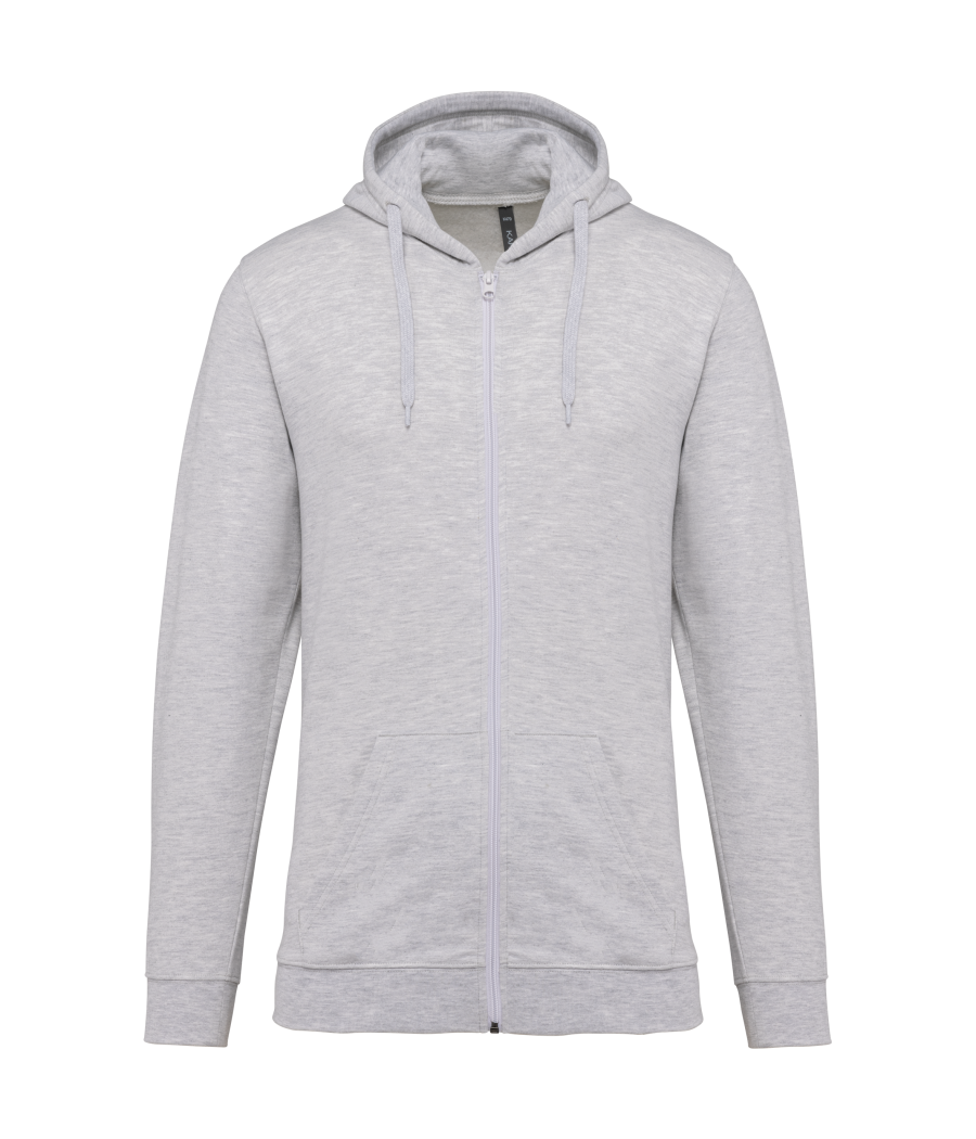 Sweat-shirt zippé capuche unisexe