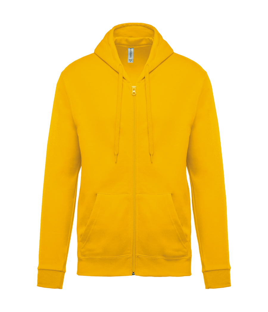 Sweat-shirt zippé capuche unisexe