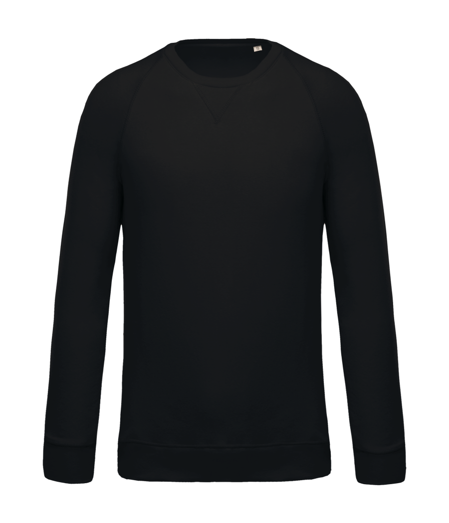 Sweat-shirt Bio col rond manches raglan homme
