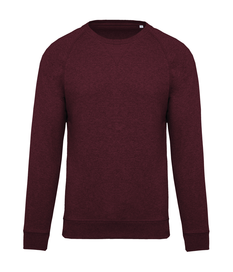 Sweat-shirt Bio col rond manches raglan homme