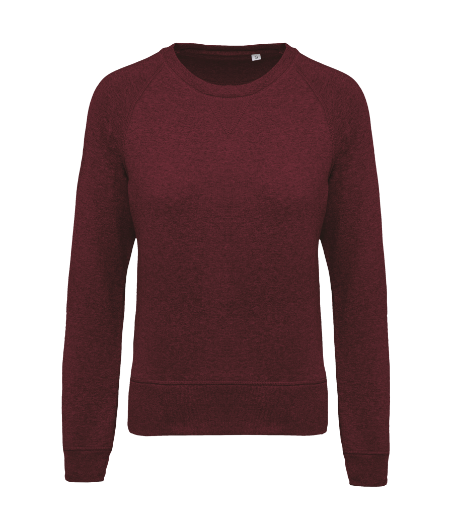 Sweat-shirt Bio col rond manches raglan femme