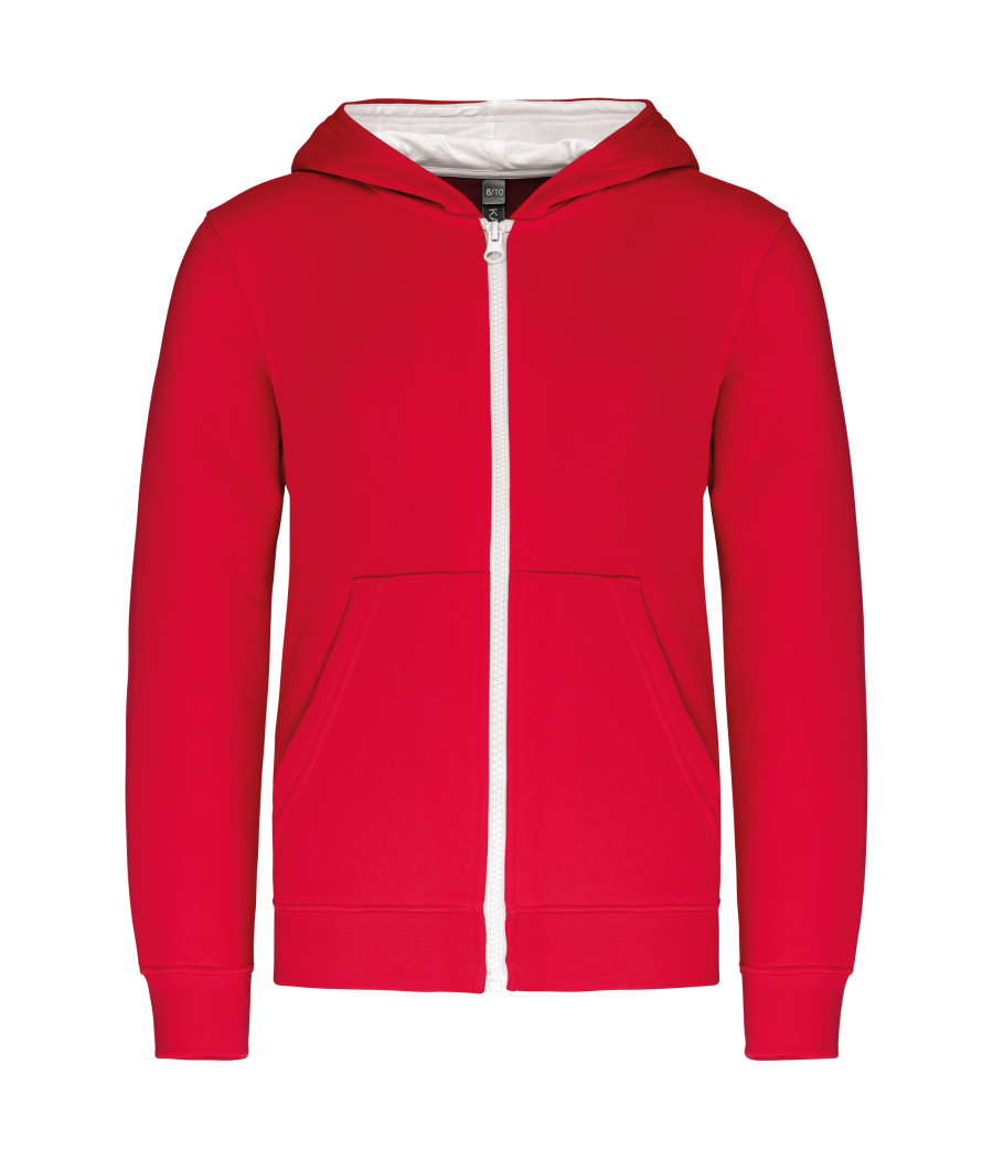 Sweat-shirt zippé capuche enfant