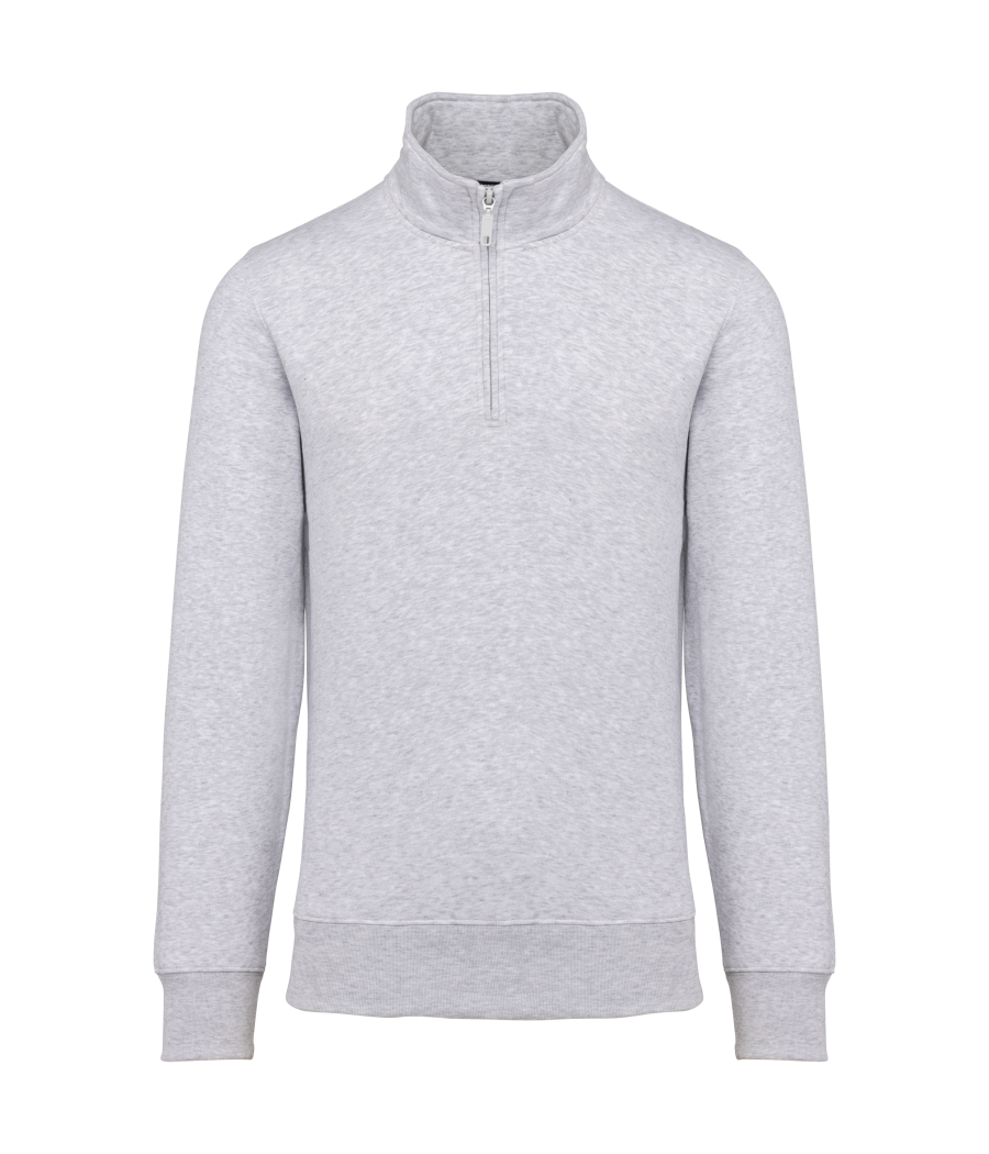 Sweat-shirt col zippé homme