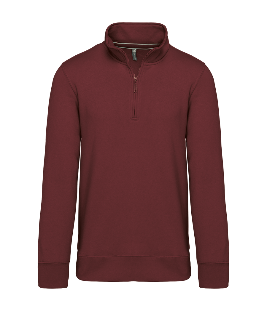 Sweat-shirt col zippé homme