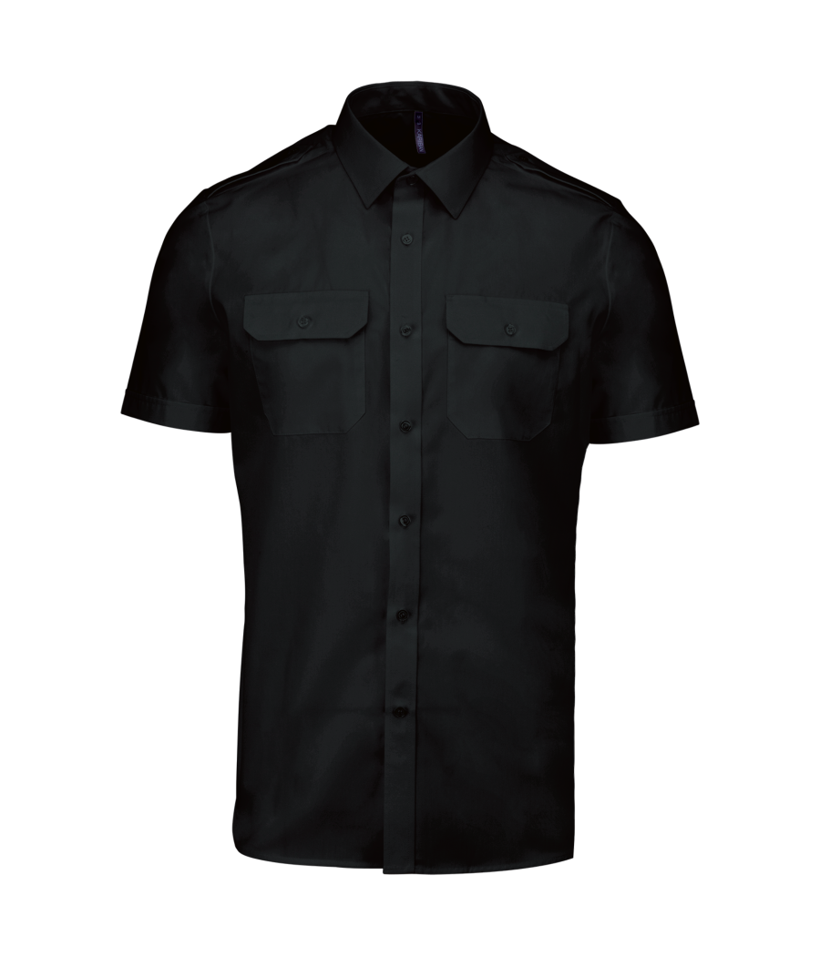 Chemise pilote manches courtes homme