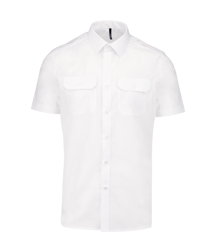 Chemise pilote manches courtes homme