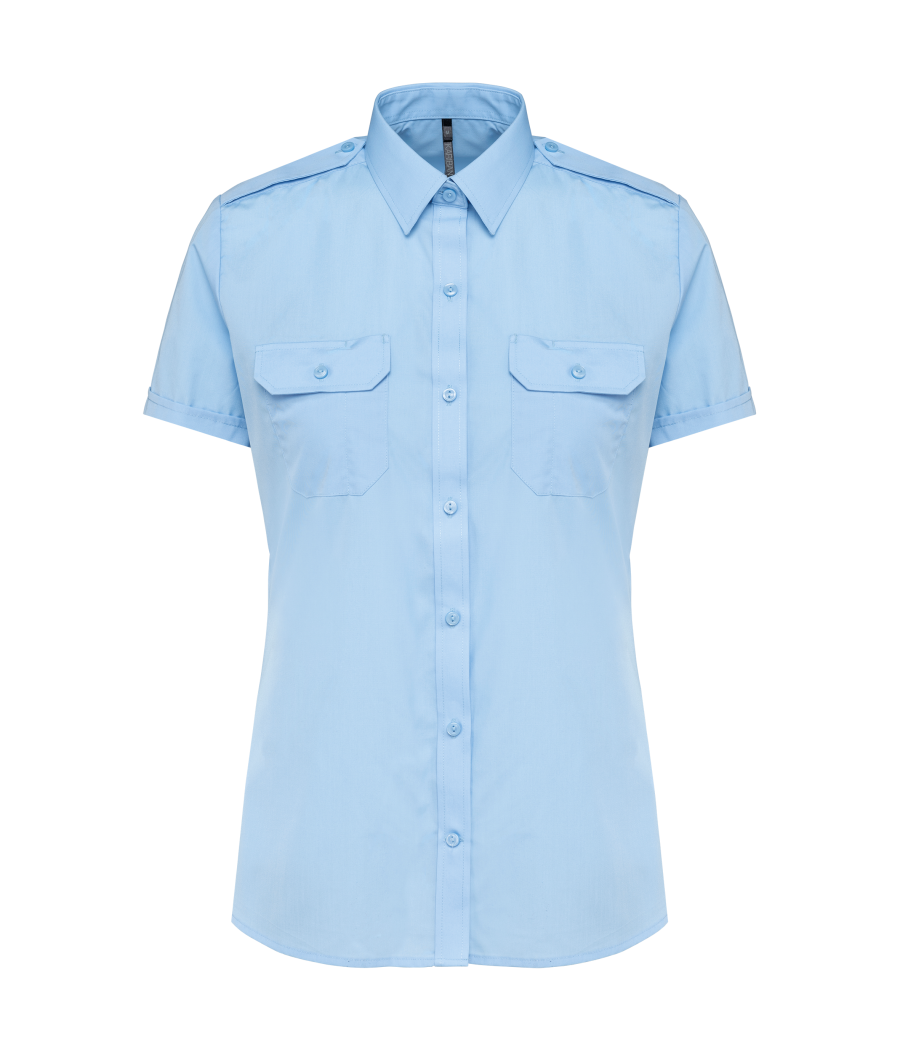 Chemise pilote manches courtes femme