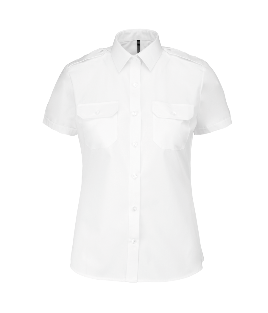 Chemise pilote manches courtes femme