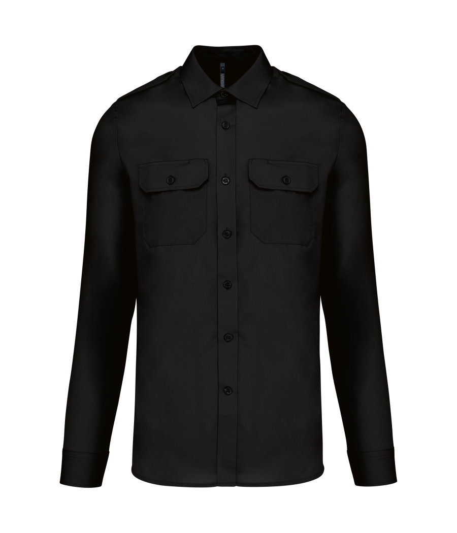 Chemise pilote manches longues homme
