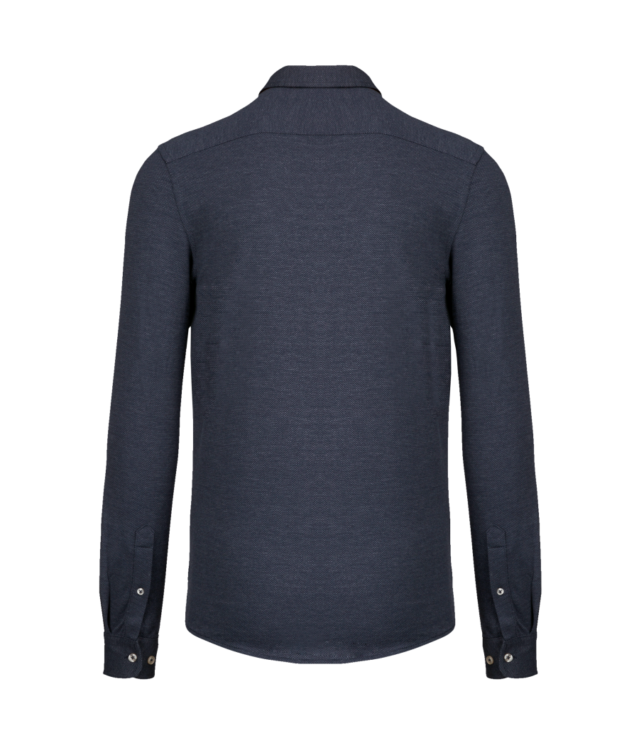 Chemise jacquard manches longues