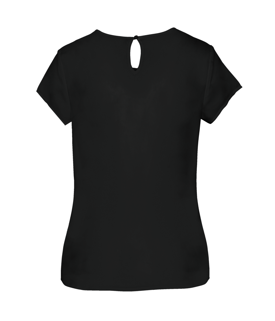 Blouse crêpe manches courtes femme