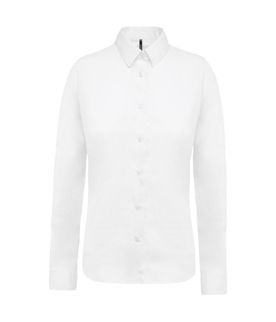 Chemise popeline manches longues femme