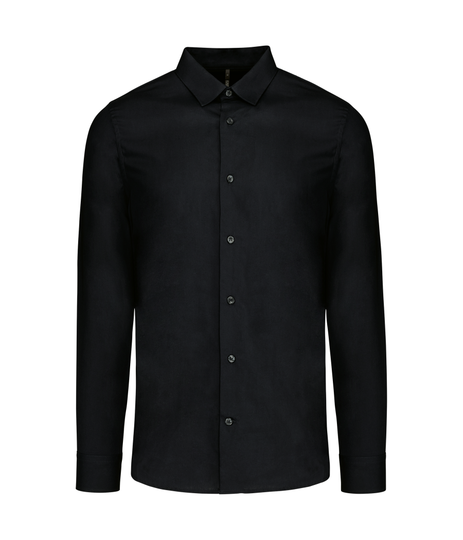Chemise popeline manches longues homme