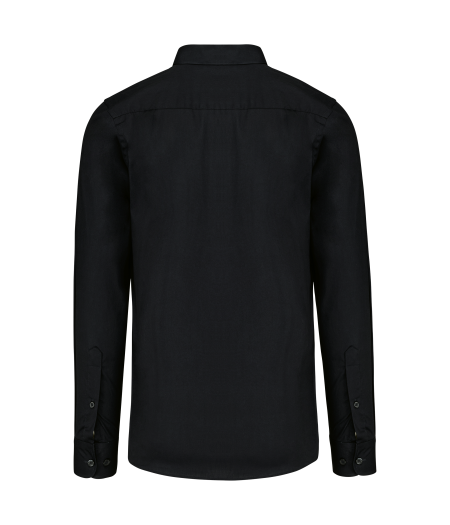 Chemise popeline manches longues homme