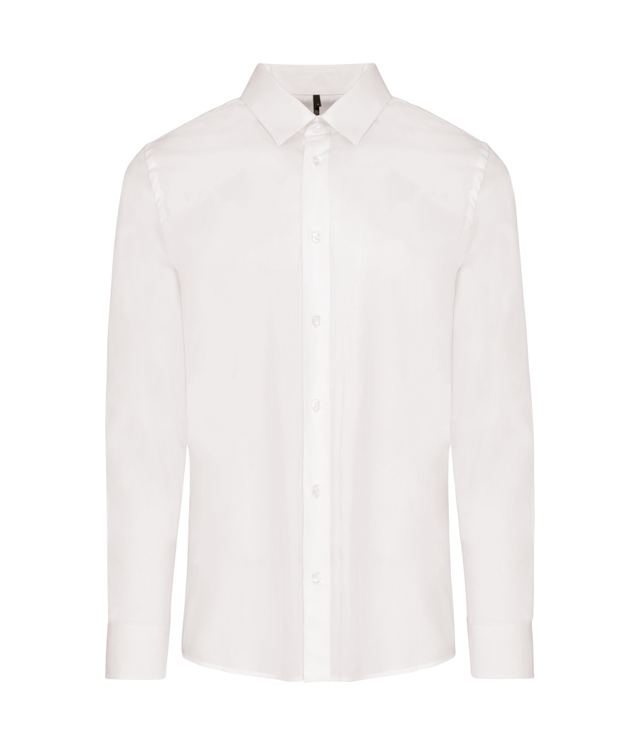 Chemise popeline manches longues homme