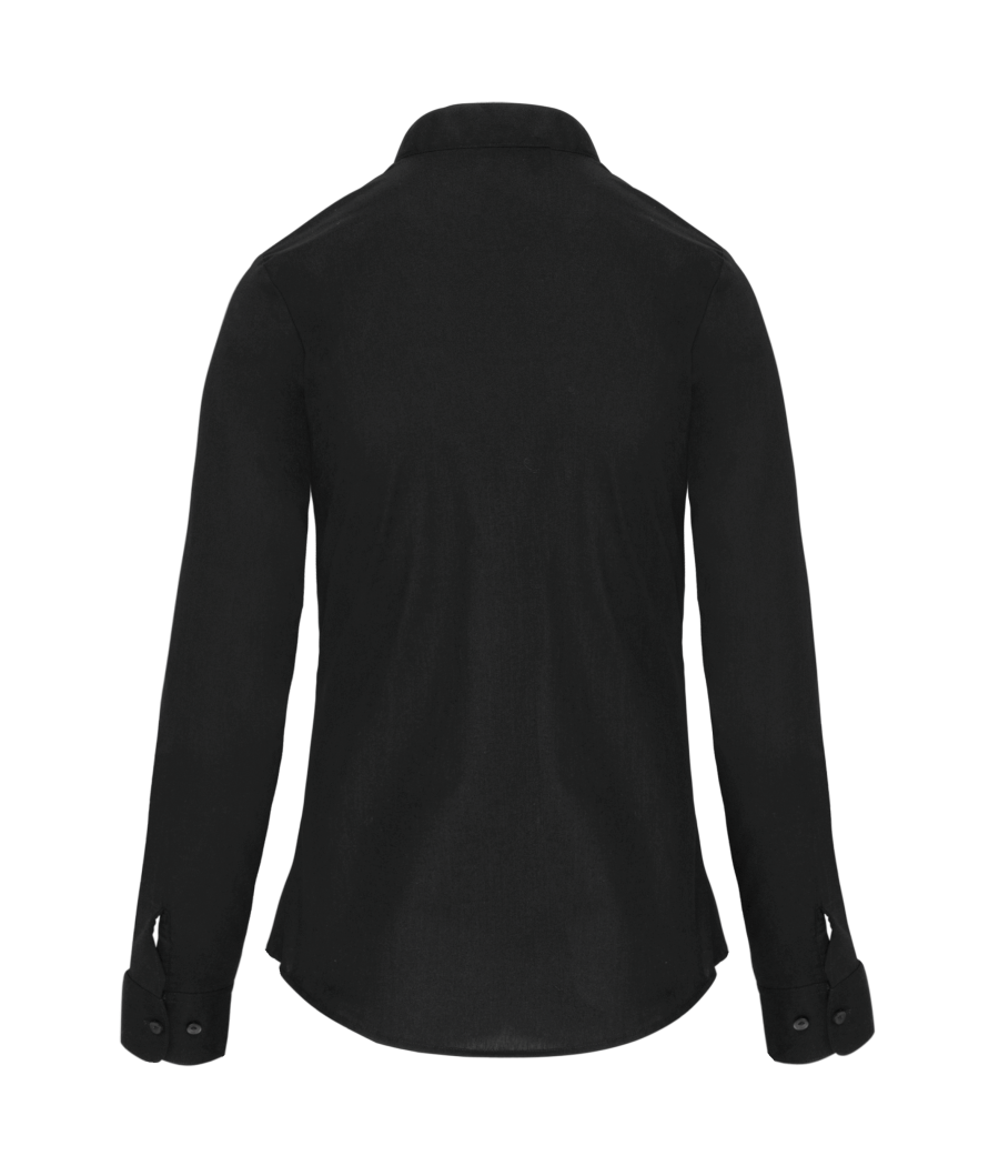 Chemise col mao manches longues femme