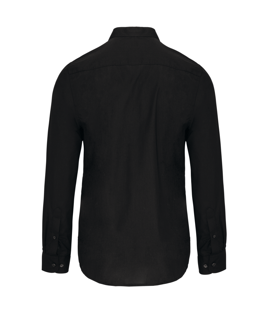 Chemise col mao manches longues