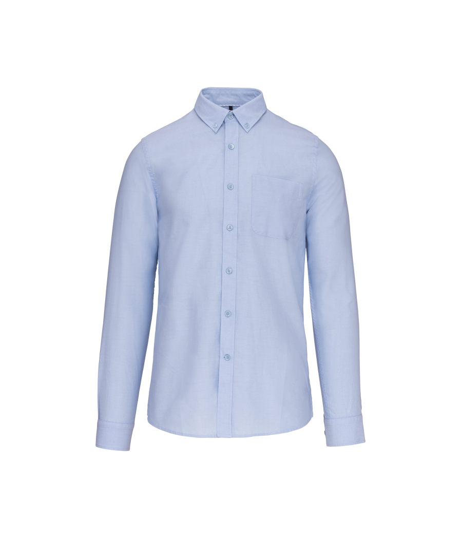 Chemise Oxford lavée manches longues