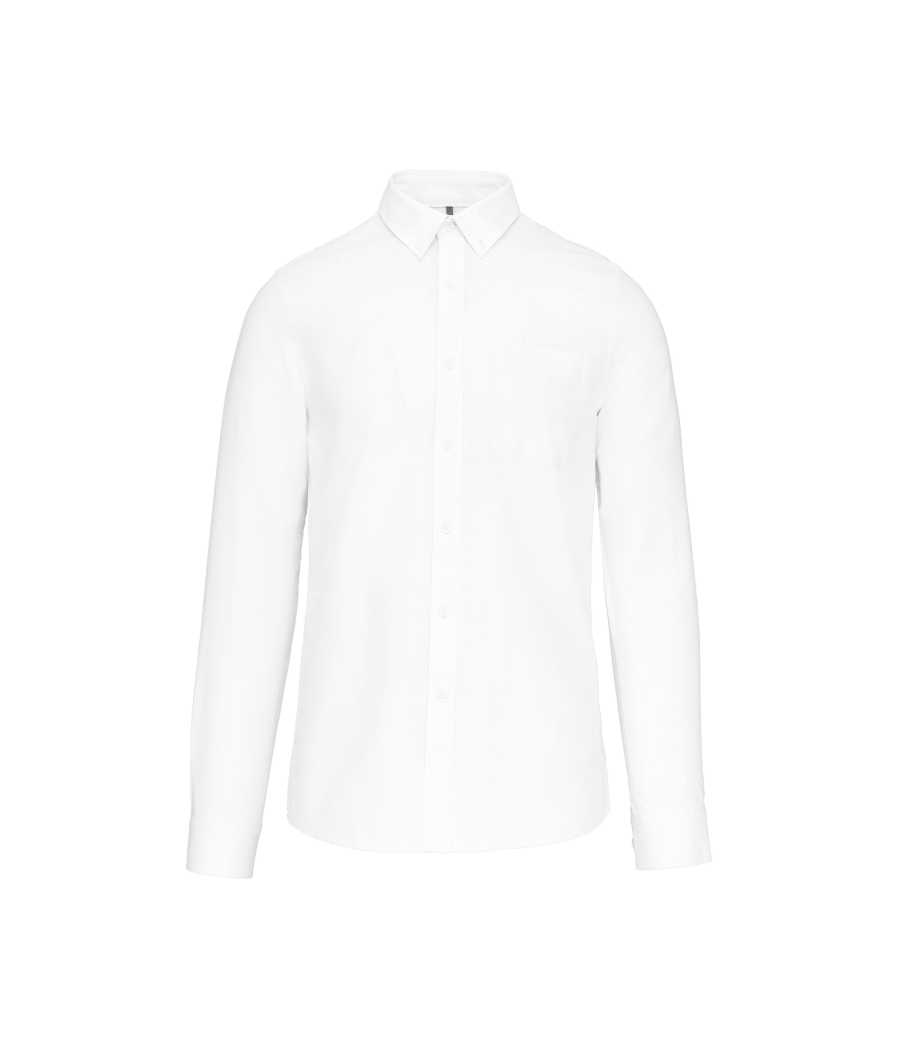 Chemise Oxford lavée manches longues