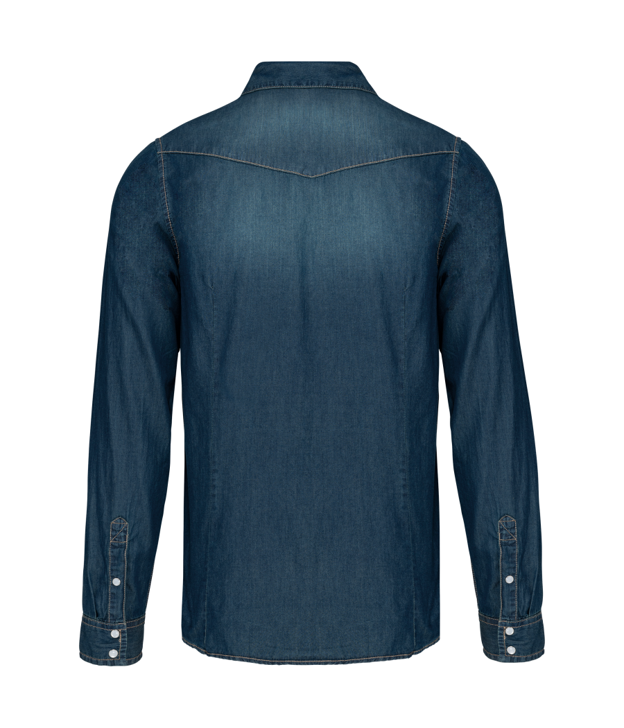 Chemise denim manches longues
