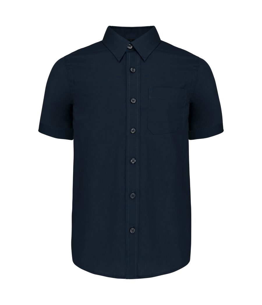 Chemise popeline manches courtes enfant