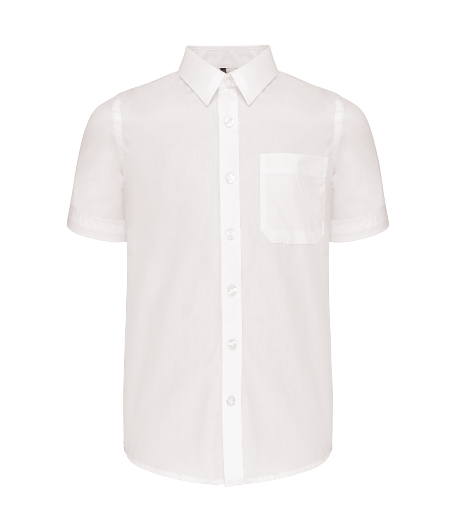 Chemise popeline manches courtes enfant