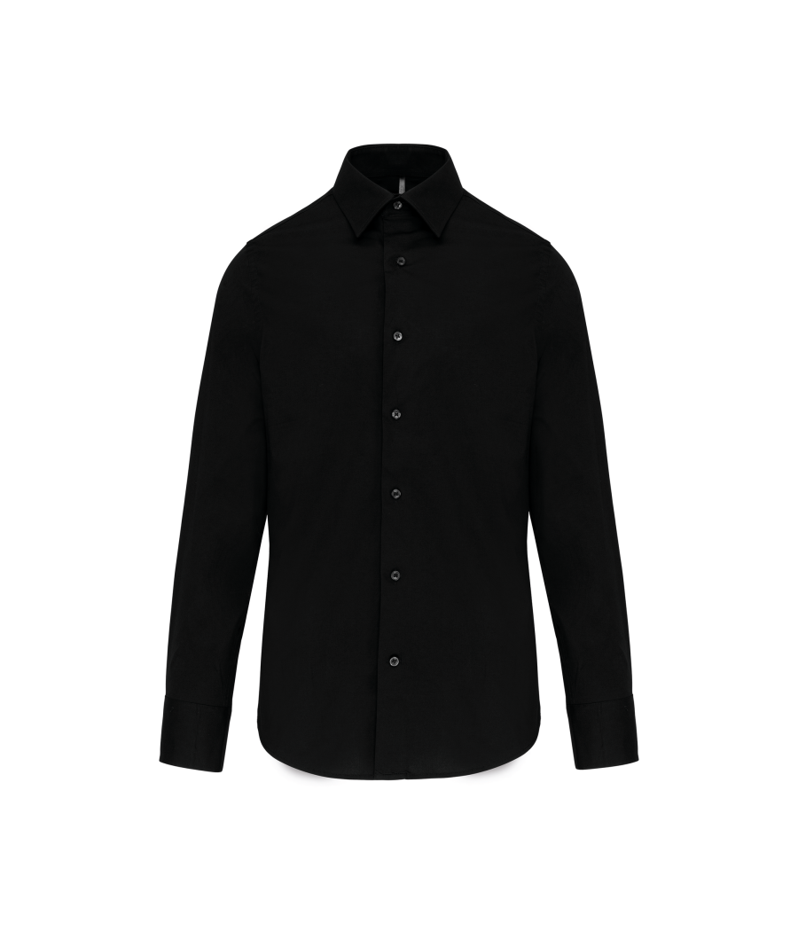 Chemise ajustée manches longues sans repassage