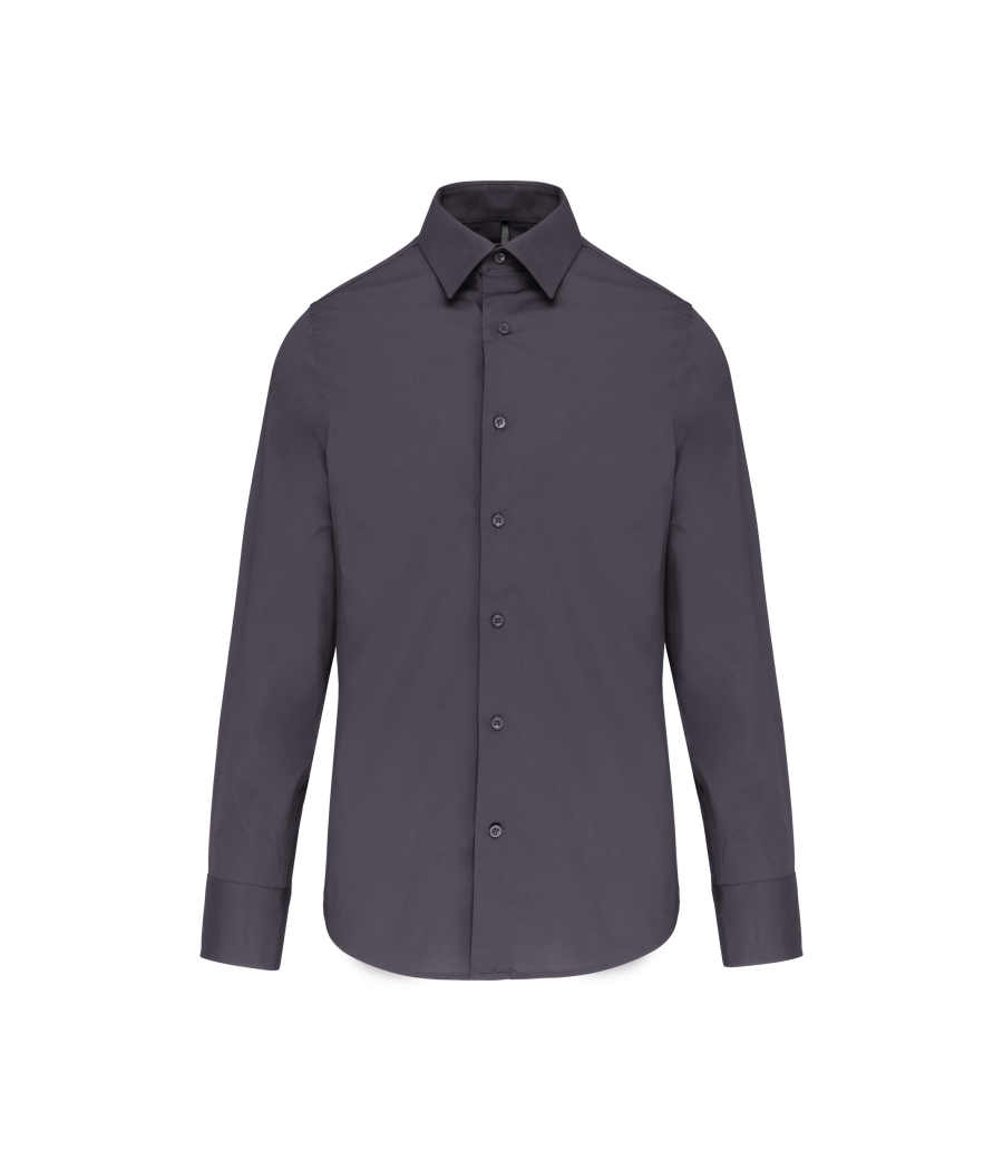 Chemise ajustée manches longues sans repassage