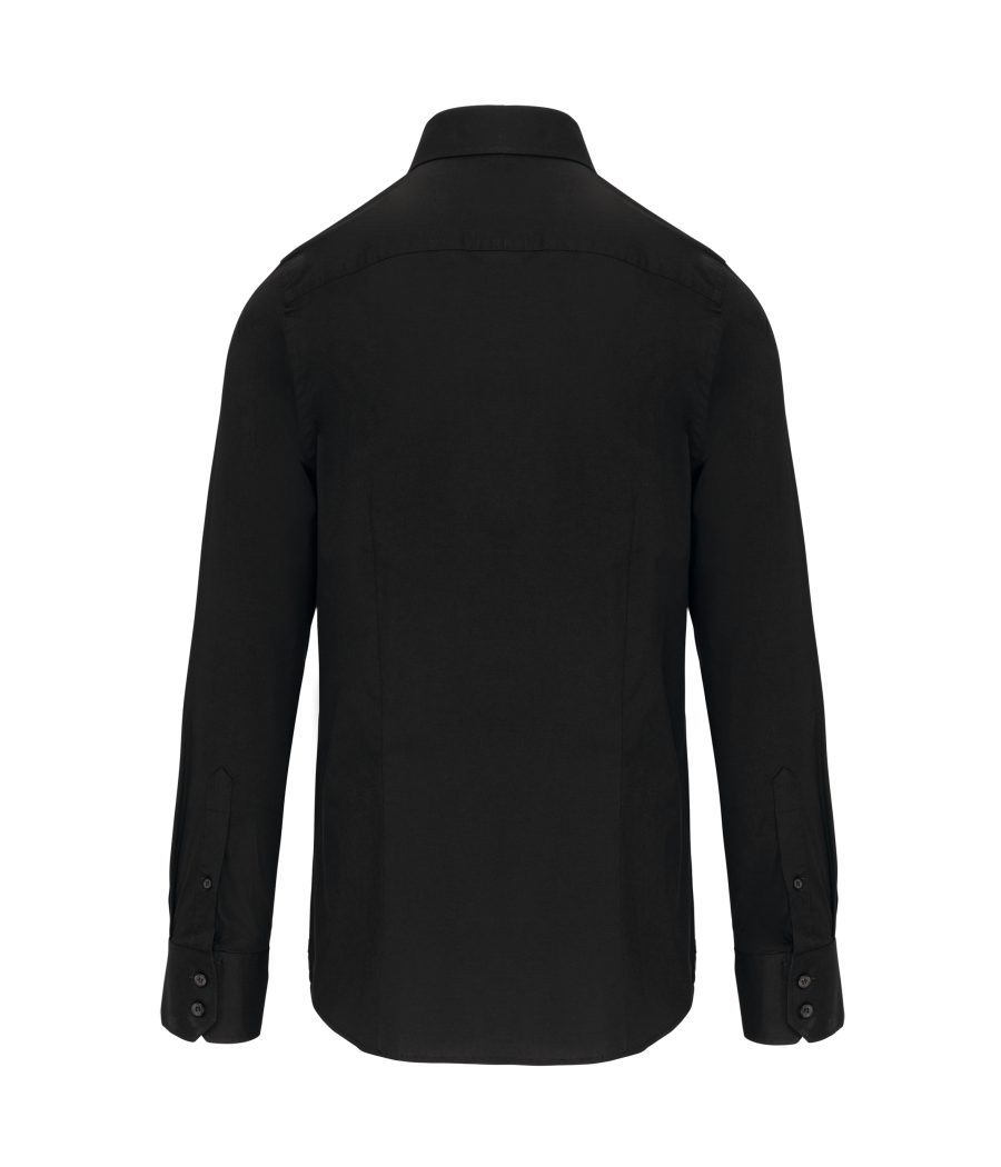 Chemise coton / élasthanne manches longues homme