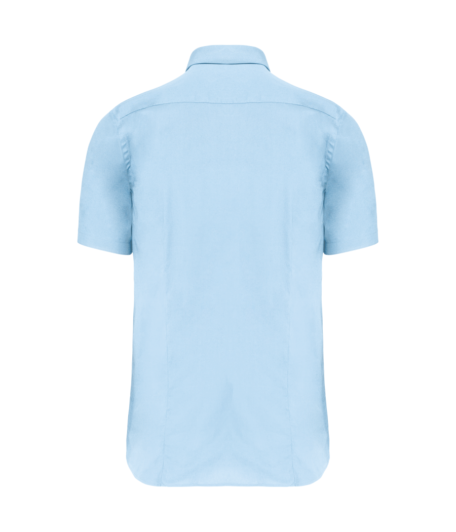 Chemise coton / élasthanne manches courtes