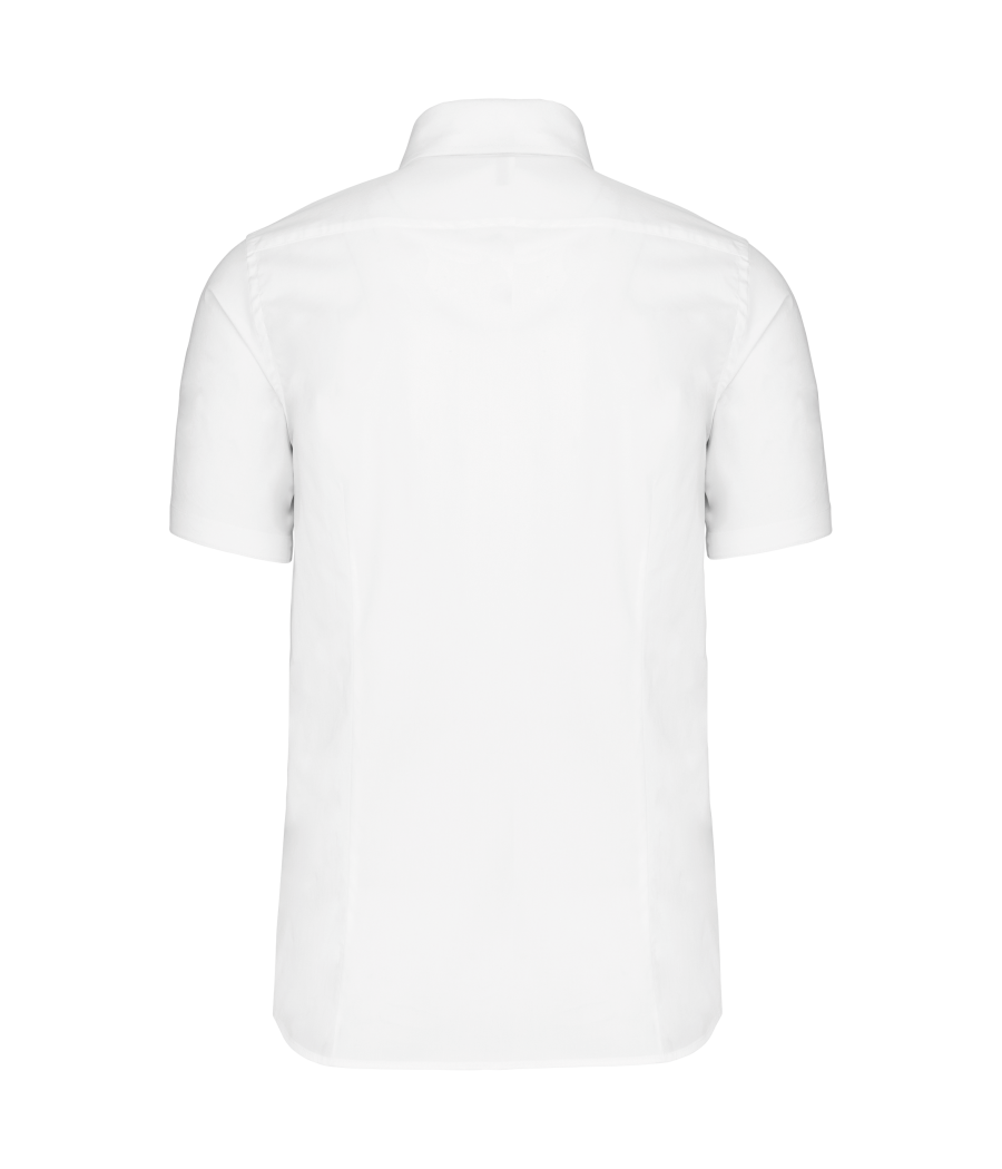 Chemise coton / élasthanne manches courtes