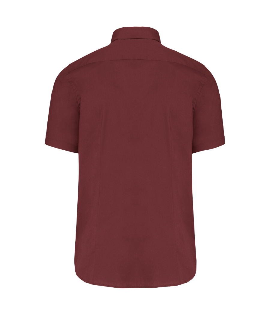 Chemise coton / élasthanne manches courtes